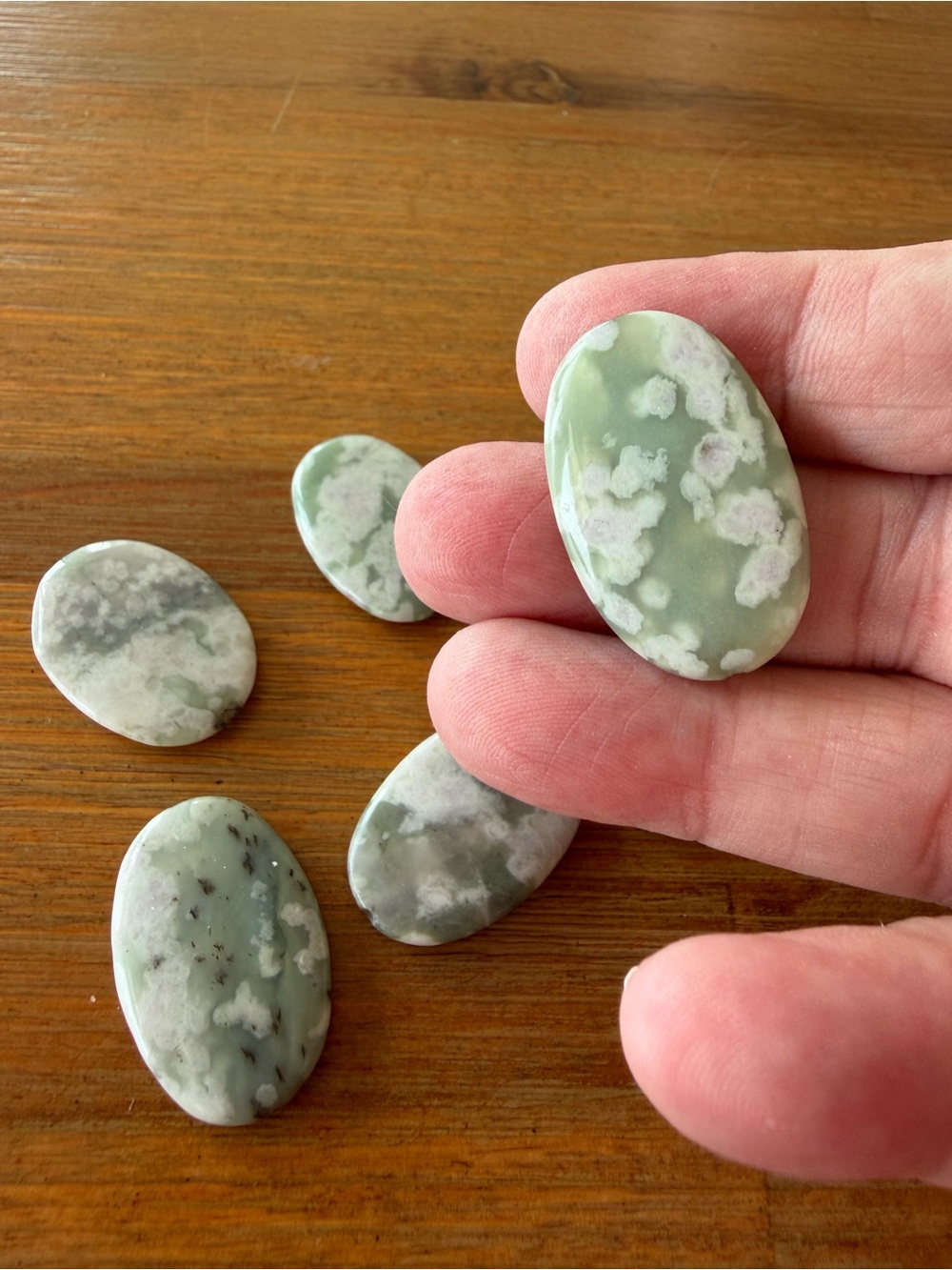 6 Peace Jade Dumar Stone Gemstone Beads for Jewelry Craft Making